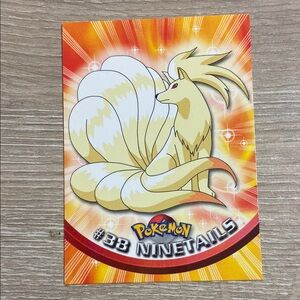 Ninetails #38 Pokemon Topps TV Animation Series 1 Non-Holo 1st Print